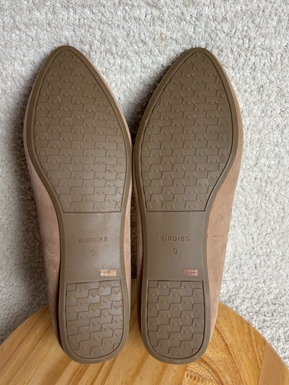 Birdies Shoes Womens 9 Tan The Heron Slip On Leather Pointed Casual Comfort Flat - Picture 10 of 11